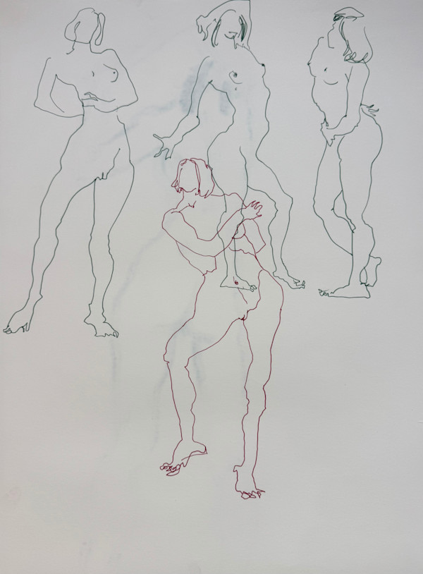 Life Drawing by Tedo Rekhviashvili