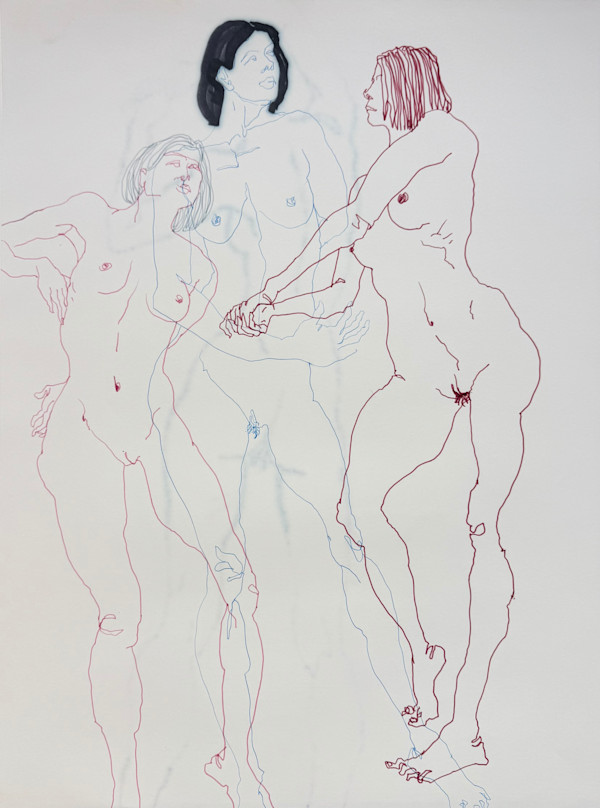 Life Drawing by Tedo Rekhviashvili