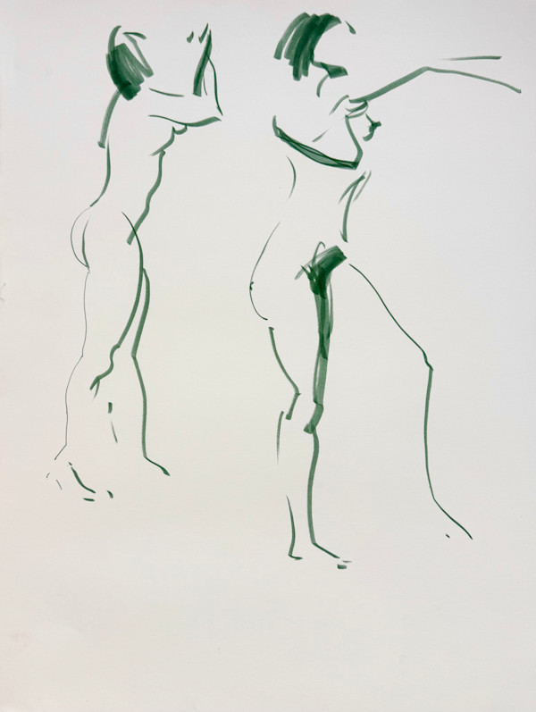 Life Drawing by Tedo Rekhviashvili