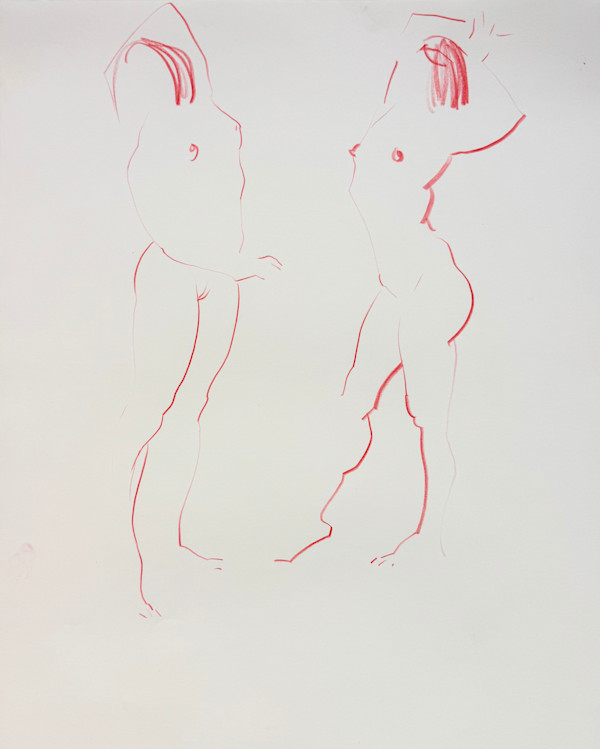 Life Drawing by Tedo Rekhviashvili