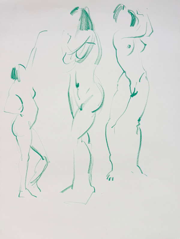 Life Drawing by Tedo Rekhviashvili