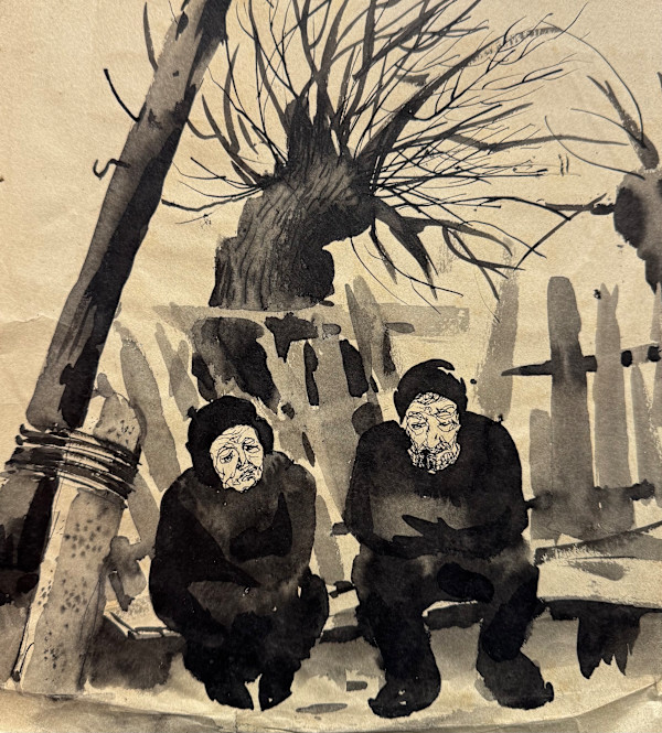 Grandparents by Tedo Rekhviashvili