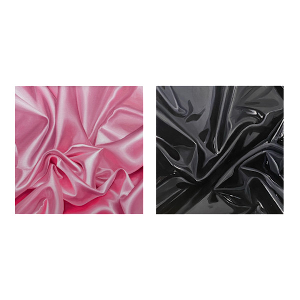 Pink Silk/Black Latex by Mako Lomadze