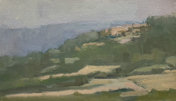 Roussillon from Afar by Lesley Powell
