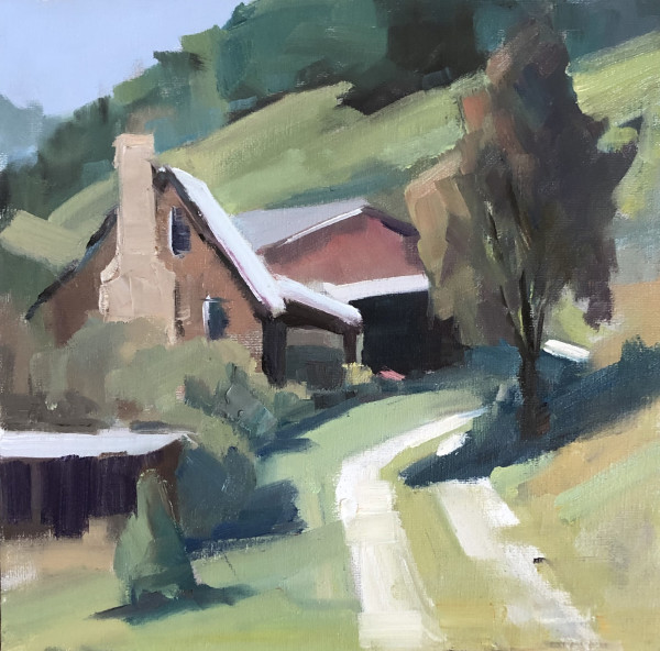 Road Through the Farm by Lesley Powell