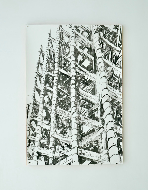 Comes Finally to the Blank Wall of an Enigma, 2023 by Amanda Beech, Image 5.