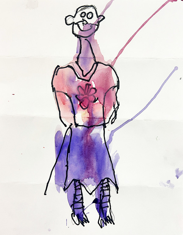 Purple Person by Joshua Kauth