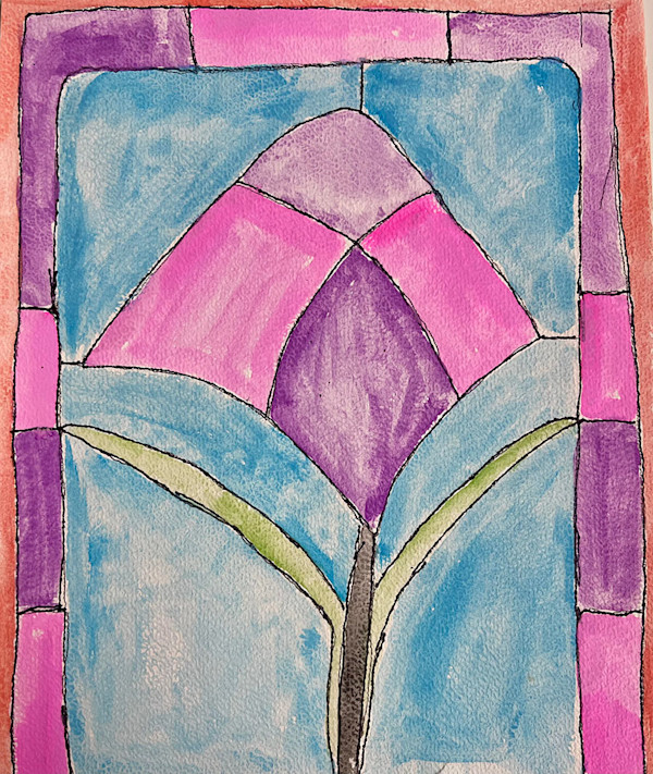 Stain Glass Rose by Cody Armstrong