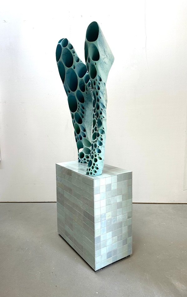 Untitled (XYLEM) (türkis) by Wolfgang Flad, Image 1.