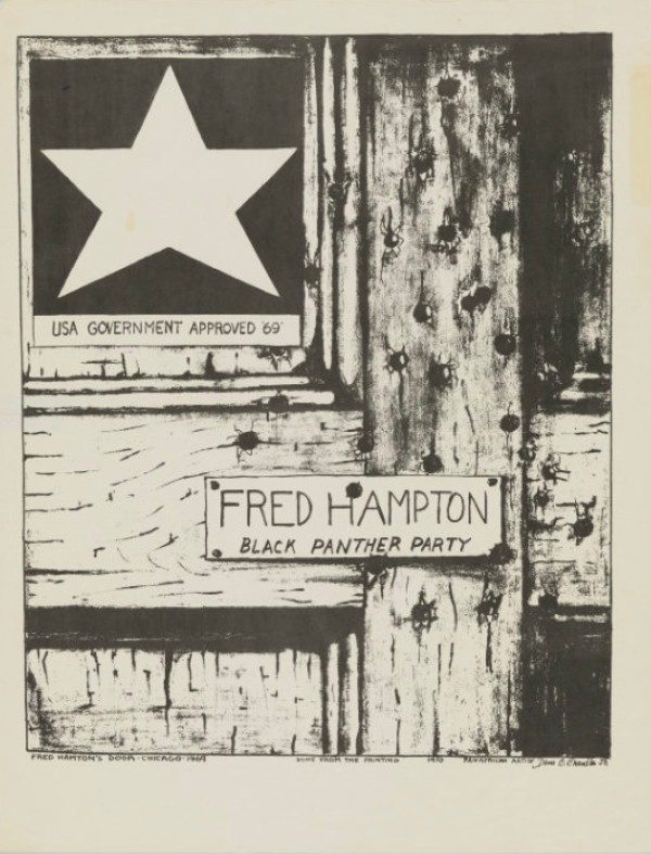 Black on Black for Black by Black Reproduction Series: Fred Hampton's Door by Dana C. Chandler, Jr. (Akin Duro)