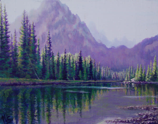 Mountain Valley Morning by Judy Leila Schafers