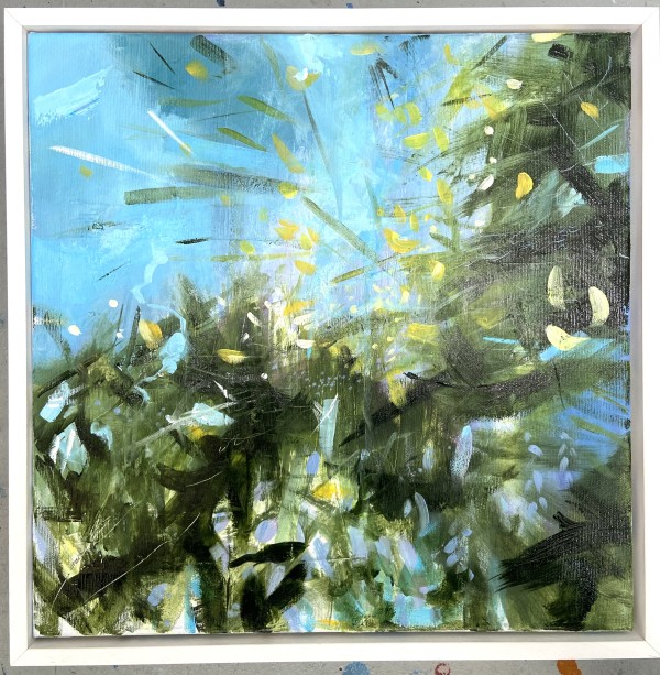 Highland gorse and bluebells May by Lisa Fenton O'Brien