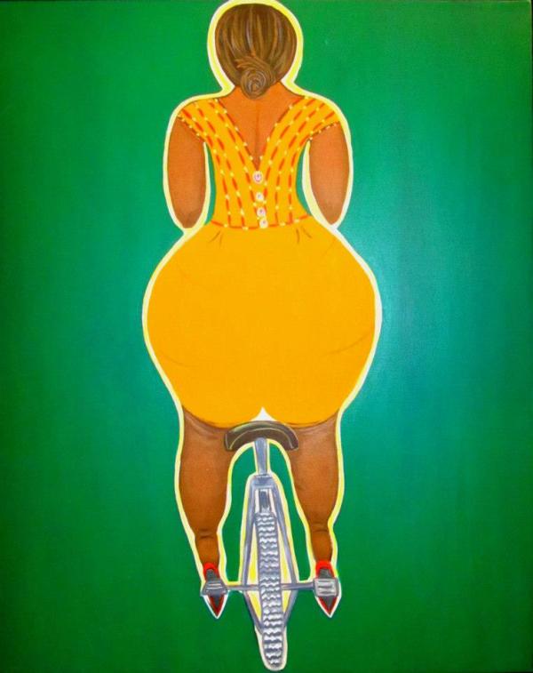 Dama on Bike by Martha Rodriguez 