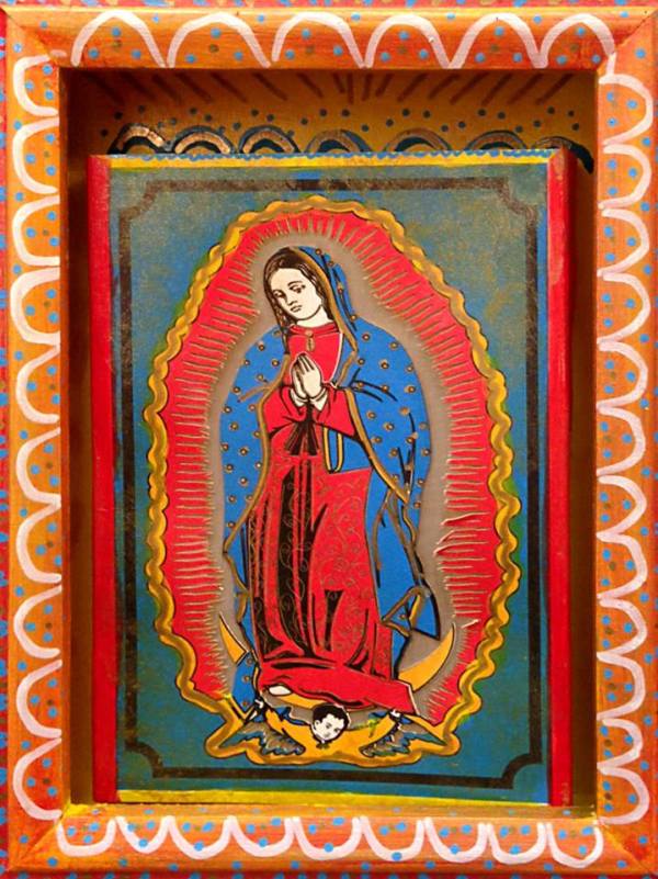 Virgin of Guadalupe Shadow Box by Martha Rodriguez 