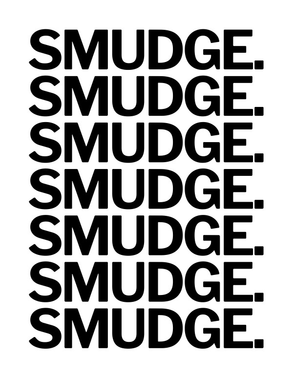 SMUDGE. Ad by C.