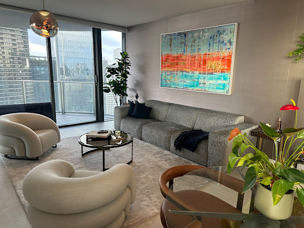 Brickell high-rise installation - Cool, Hot, Cool - click on photo for more images by Peter Studl