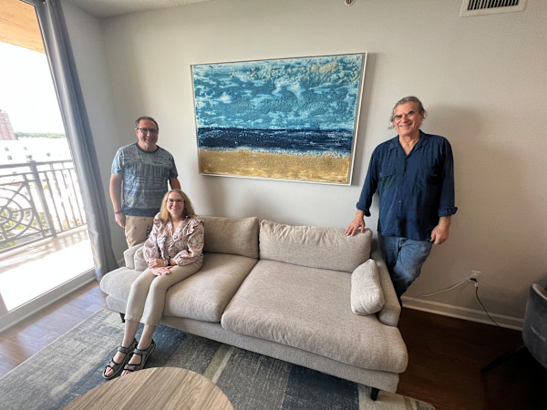 Ocean View and Work on Paper- Two Works - Installed in Coral Gables -  Click thru by Peter Studl