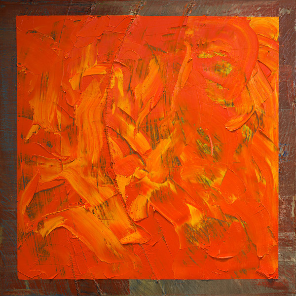 Chromatic Constellation IV – Orange Tempest by Ritu Raj