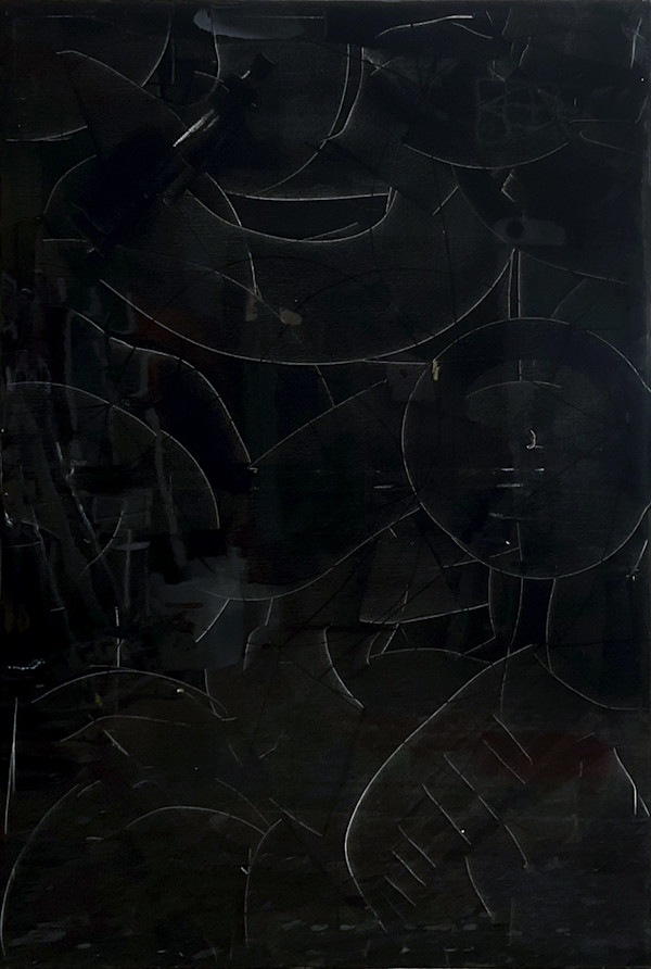 Scratched Black Mirror by Ritu Raj