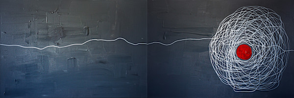 Unraveling (Diptych) by Ritu Raj