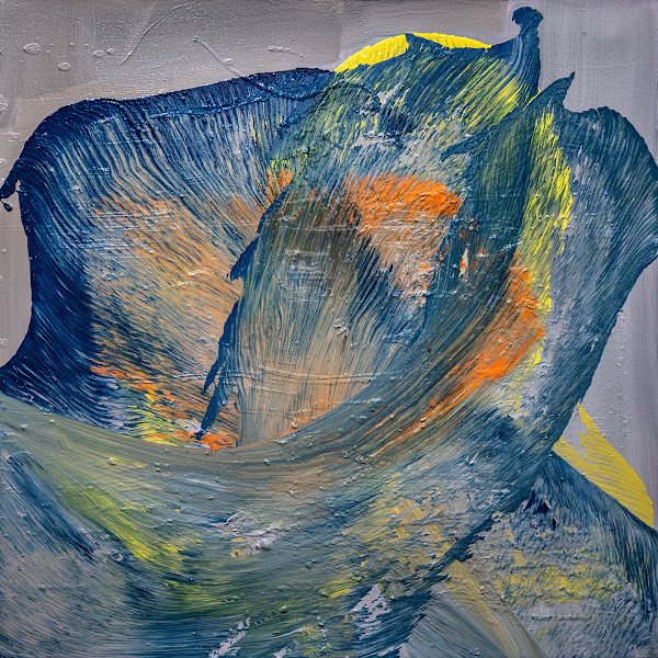 Waves of Citrine and Azure Whisper by Ritu Raj