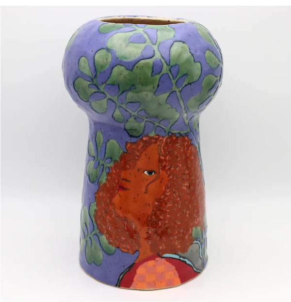 soft blue, growing - vase 1 by Marissa Y. Alexander, Image 1.