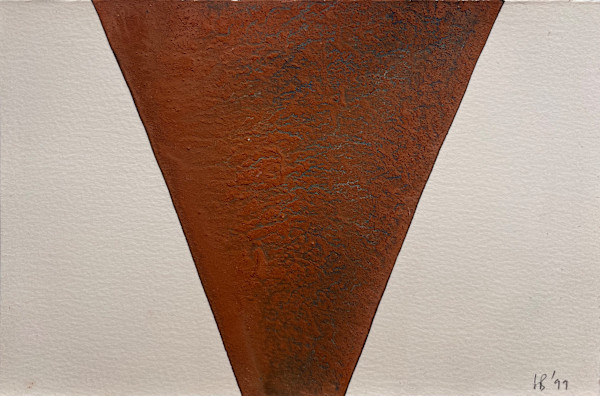 Red earth drawing, flue, 2 by Julie Brook