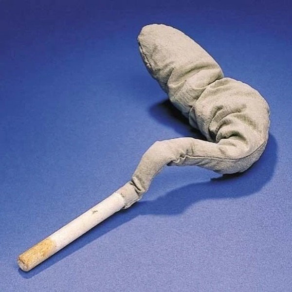 Cigarette and Smoke by Claes Oldenburg