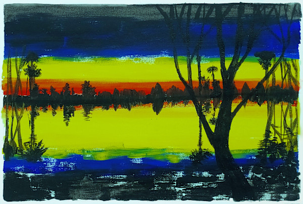 Sunset Lake by Richard Lyons