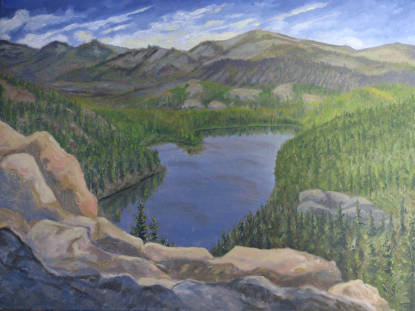 Red Lake from The Devils Ladder, Tahoe by James Parker