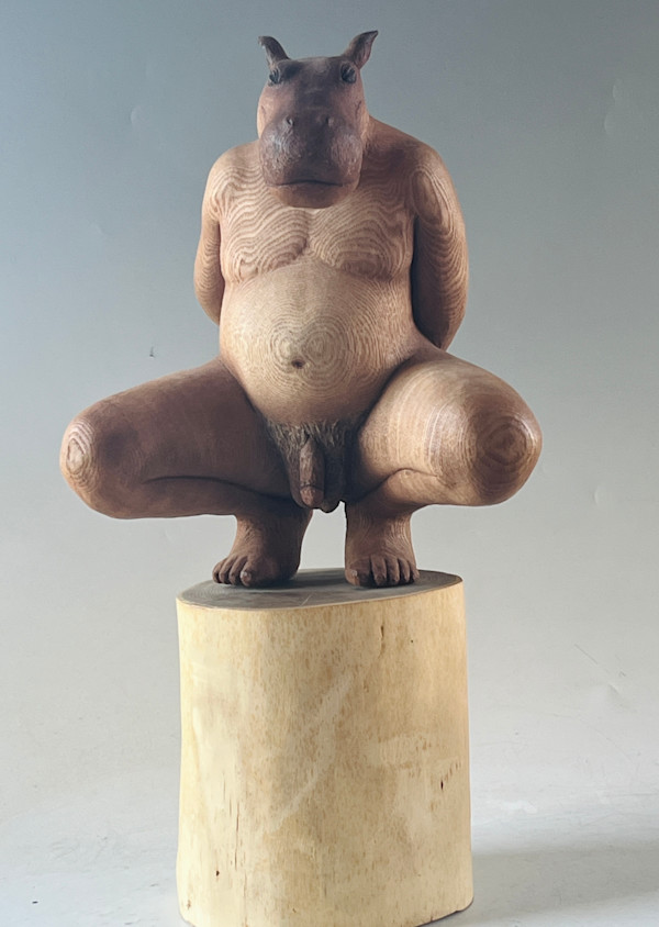 裸體的河馬 (河馬) Naked Hippo by 仁吉 Akihiko Yoshida, Image 4.