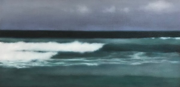 White Surf Purple Sky by Christie Scheele