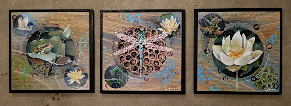 H2O Triptych by Debra Sue Solecki