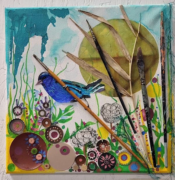 indigo bunting by Debra Sue Solecki