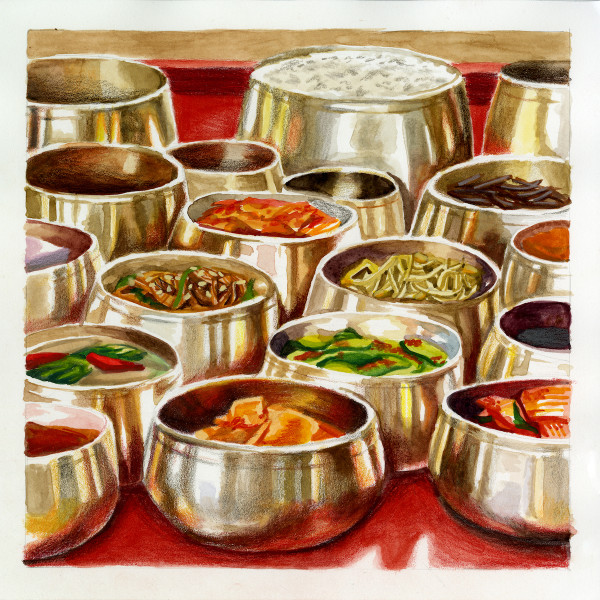 Banchan Print by Julia Wolinsky
