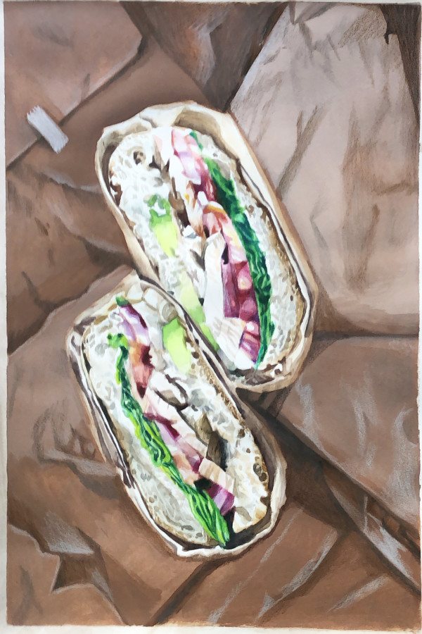 Garlic Chicken Sandwich by Julia Wolinsky