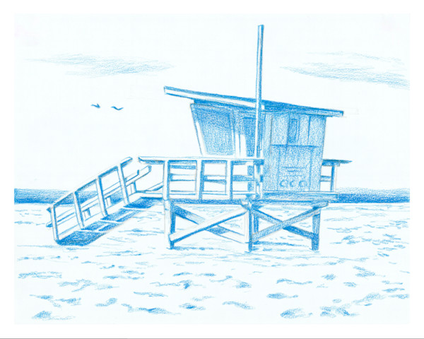 Lifeguard Tower by Julia Wolinsky