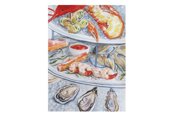 Fruits de la Mer Print by Julia Wolinsky