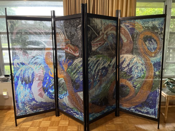 Two-Headed Dragon folding screen by Gerald Winter c/o Julia Muench