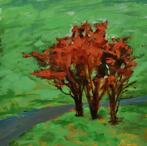Blueberry Bushes by Rosie Brouse Fine Art