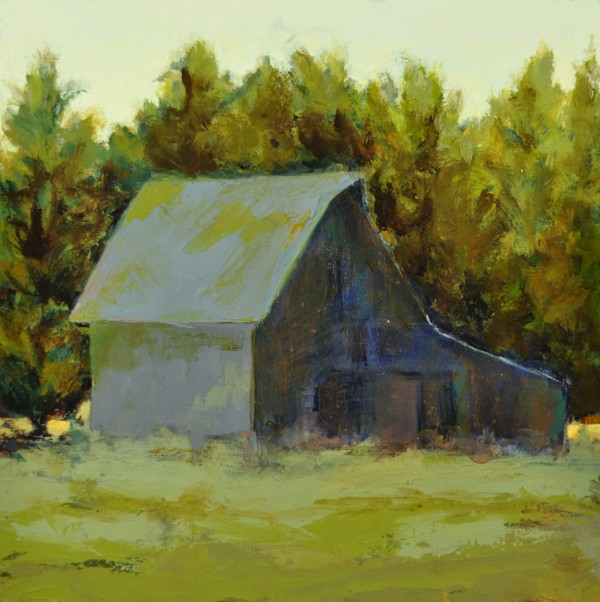 Ferndale Barn by Rosie Brouse Fine Art