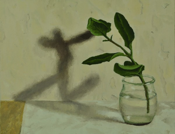 Plant Study with Dancing Shadow by Rosie Brouse Fine Art