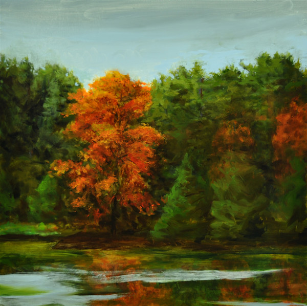 Autumn Lake by Rosie Brouse Fine Art