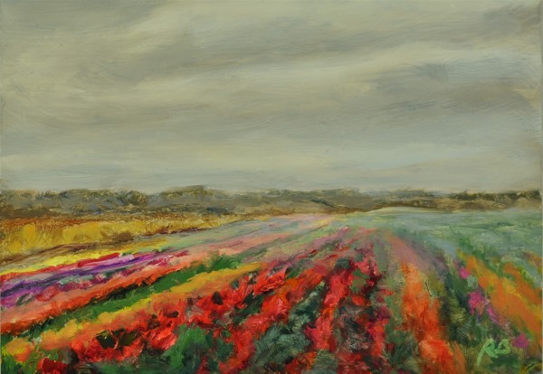 tulip town by Rosie Brouse Fine Art