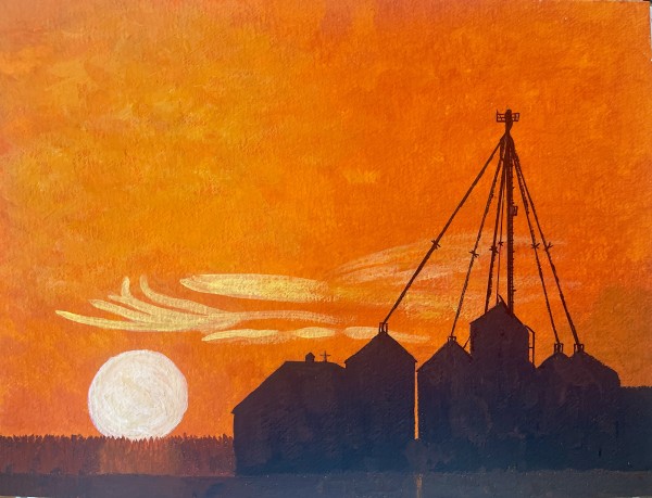 Sunset at the Bins by Shelley Crouch