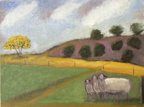 Sheepish Glances #wip by Shelley Crouch