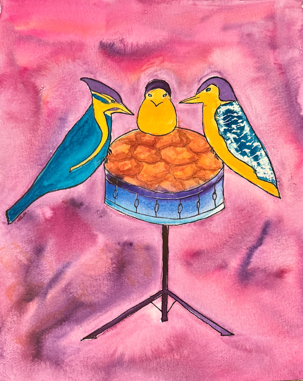 Pecking on the Drum by Shelley Crouch