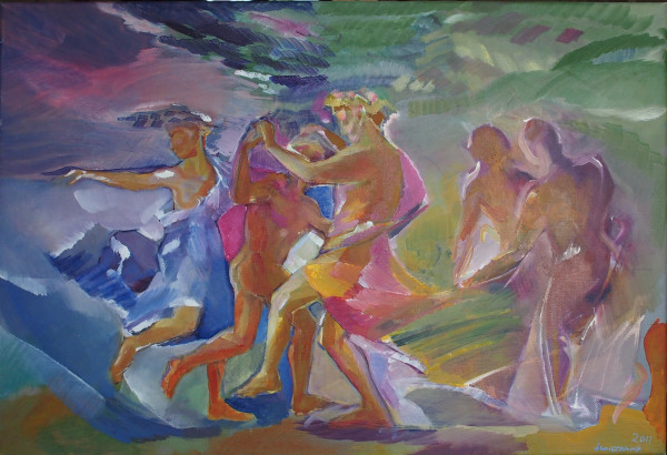 Bacchus / Dionysius - Dance (sketch) by Maryleen Schiltkamp