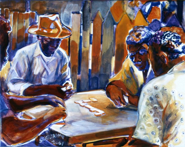 Domino Players by Maryleen Schiltkamp