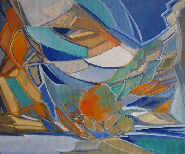New World  - Landscape 2 by Maryleen Schiltkamp
